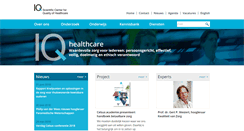 Desktop Screenshot of iqhealthcare.nl